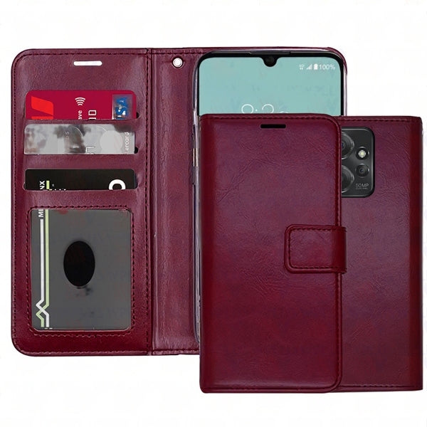 Leather Folio Wallet Case for Motorola Moto Edge+ Plus (2023) Leather Folio Wallet Case for Motorola Moto Edge+ Plus (2023)
